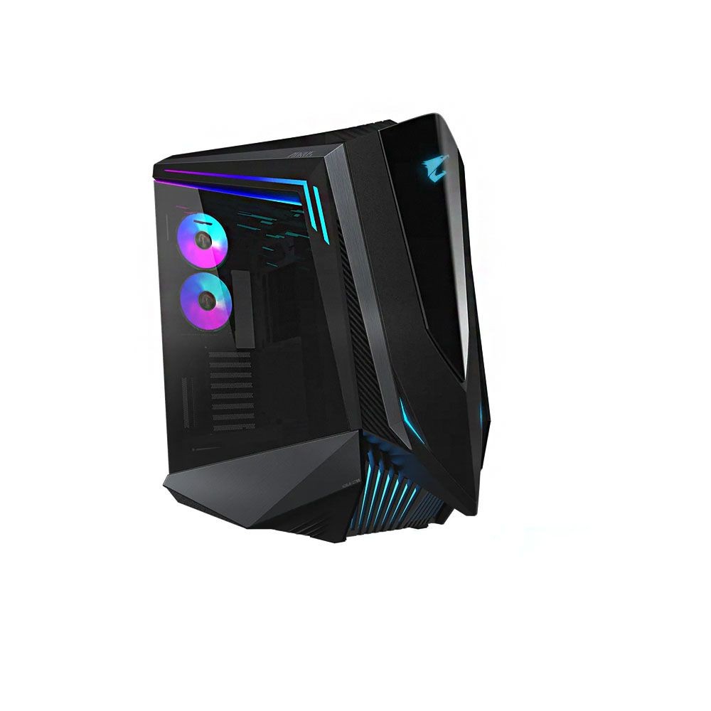 Gigabyte C700G - 4mm tempered Glass - black , Aorus Neonpunk design , support upto 2x vertical graphics cards mount ( riser kit required ) , intergrated RGB Fusion 2.0 , built-in ARGB and PWM connector 8 port hub , dedicated chamber for psu + hdd bay , no psu ( bottom placed psu design with mounting plate) , support upto 3x radiators (420/360/280/140/120mm) , support upto 490mm graphics card ; 1x HDMi + 1x usb3 type-C ( Gen2 10GBPs ) + 4x usb 3.0 + audio in/out - 4/0x 3.5" + 6/10x 2.5" hidden - 5x 120mm ARGB fan upto 8 with detachable dust filter ( bottom ) - E-ATX