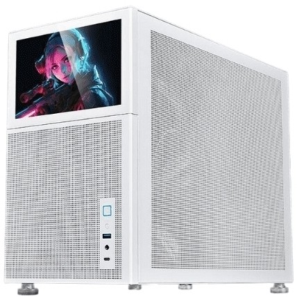Armaggeddon Tessaraxx Core Vision Micro-ATX Gaming Case - White