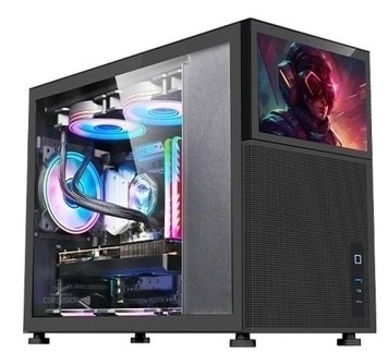 Armaggeddon Tessaraxx Core Vision Micro-ATX Gaming Case - Black