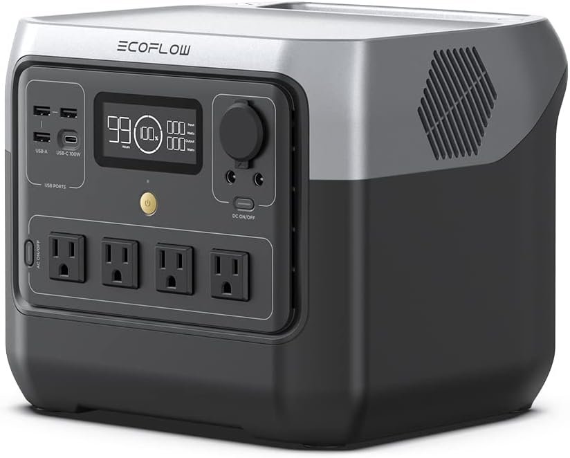 ECOFLOW RIVER 2 PRO Portable Power Station 768Wh battery 800W output 220W Solar Charger - SA Socket