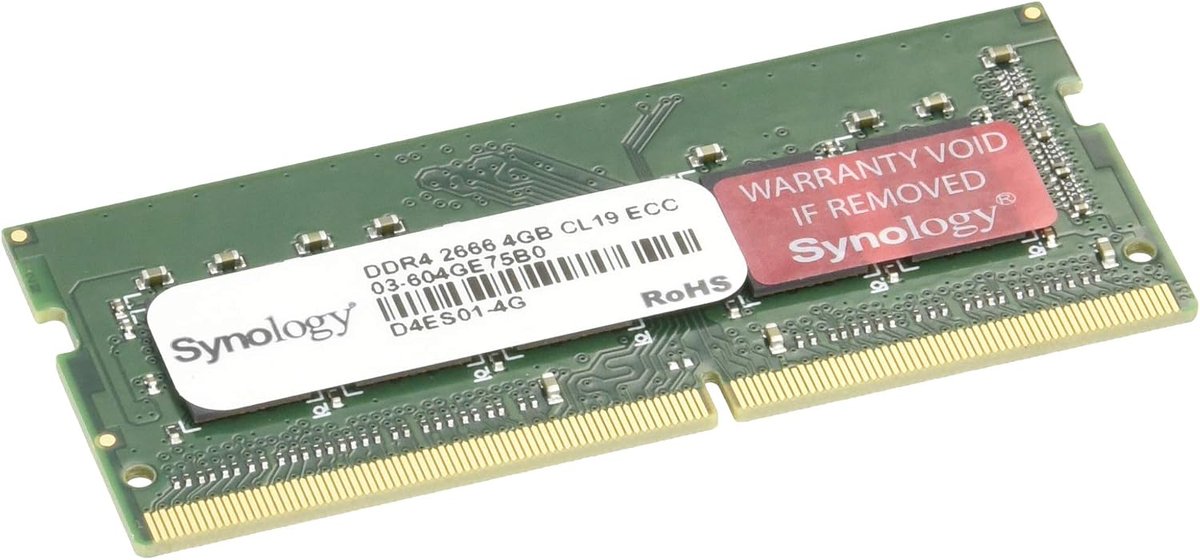 Synology DDR4 4GB ECC Unbuffered SODIMM