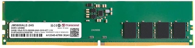 TRANSCEND JET MEMORY 24GB DDR5-5600 Unbuffered DESKTOP Long-DIMM 2RX8 CL46 (3Gx8)x16