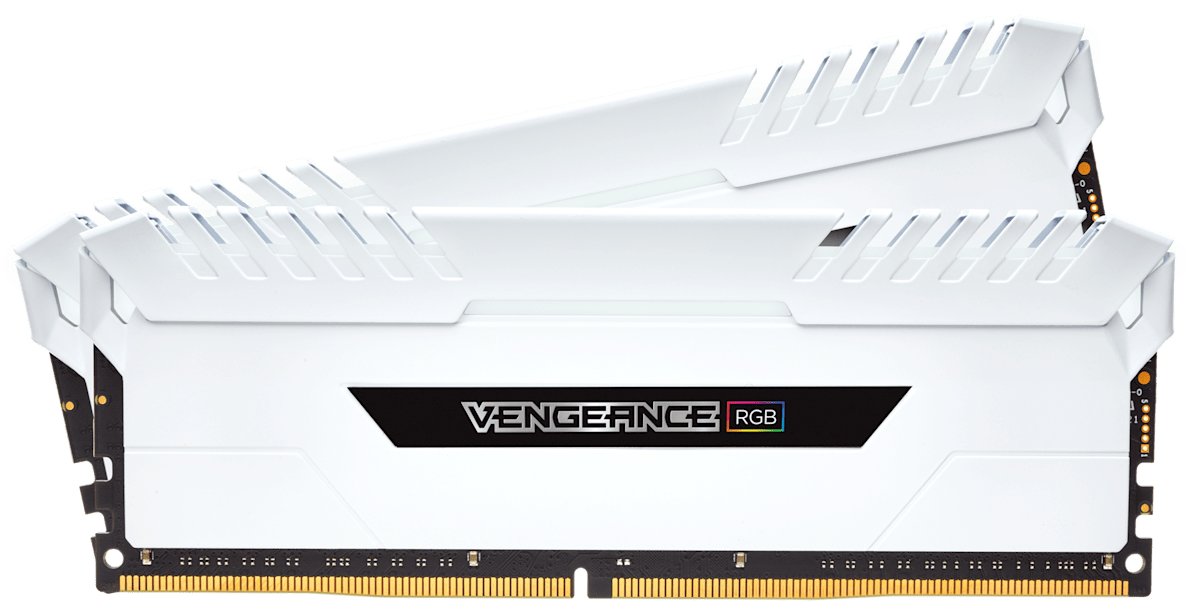 Corsair CMR32GX4M4C3000C15W vengeance RGB led - White heatsink , 8Gbx4 kit - with 8-layer PCB , support Intel XMP ( eXtreme Memory Profiles ) , Ddr4-3000 ( pc4-24000) , CL15 , 1.35v - 288pin - lifetime warranty
