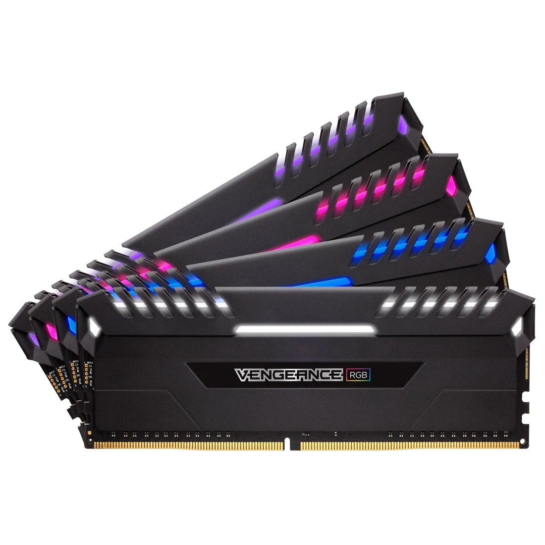 Corsair CMR32GX4M4C3333C16 vengeance RGB led - black heatsink , 8Gbx4 kit - with 8-layer PCB , support Intel XMP ( eXtreme Memory Profiles ) , Ddr4-3333 ( pc4-26666) , CL16 , 1.35v - 288pin - lifetime warranty