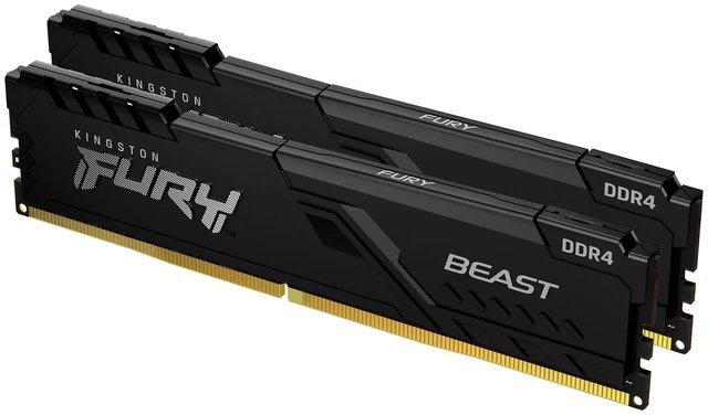 Kingston hyper-x Fury HX432C16FB3K2/32 / HX432C16FB4K2/32 / Fury beast KF432C16BBK2/32 / KF432C16BB1K2/32 , DDR4-3200 ( pc4-25600) , with asymmetrical heatsink , CL16 , 16Gb x 2 kit - support Intel XMP ( eXtreme Memory Profiles ) , 1.35v - 288pin - lifetime warranty