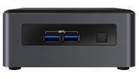 Intel NUC8-v7PNH NUC ( Next Unit of Computing ) - 117x112x53mm mini size PC with 9.5mm 2.5" HDD mounting support- intel whiskeylake Core i7-8665U - quad core+ hyper-threading ( 8-threads ) , 1.9/4.8Ghz ( with vPro + SiPP+ TXT+ VT-x+ VT-d , 14nm , 4GT/sec DMi , 37.5GB/sec memory bandwidth ; 8mb L2 cache ) , optional 2x DDR4-2400 so-dimm upto 64gb , nGff/M.2x4 type2280 socket ( PCIe or SATA or Optane mode ) + 1x 2.5" SATA6G , on-board intel HD620 300/1150mhz 4K HD graphic with 2x HDMi out + usb3.1 type-C/DP/Thunderbolt3 out + i219-LM gigabit lan + wireless-AC 9560 1730mbps dual-band wifi + BT + 7.1 audio via HDMi/DP + 1x USB3.1 type-C (Gen2 10Gbps ) + 3x USB3.1 type-A (Gen2 10Gbps ) + 1x USB2.0 + serial port ( via header ) ; external 19V/65W ac-adapter , with vesa wall mount kit