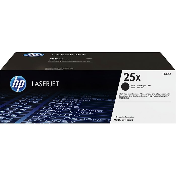 HP CF325X no.25X black toner , 3500pages - for HP laserJet 1000w, 1005w, 1200, 1220, 3300mfp, 3320mfp, 3330mfp, 3380mfp / M806, M830 series