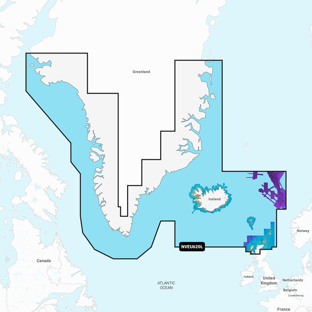 Garmin NVEU620L Greenland & Iceland (GNV+)