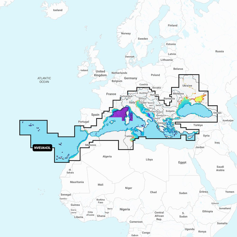 Garmin NVEU643L Mediterranean & Black Sea (GNV+)