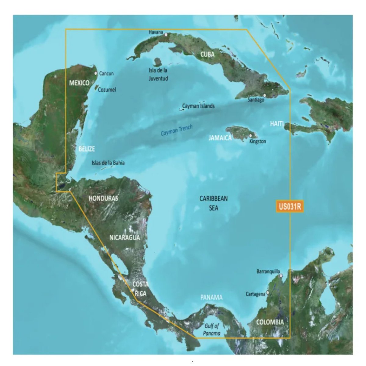 Garmin VUS031R-g3 Southwest Caribbean