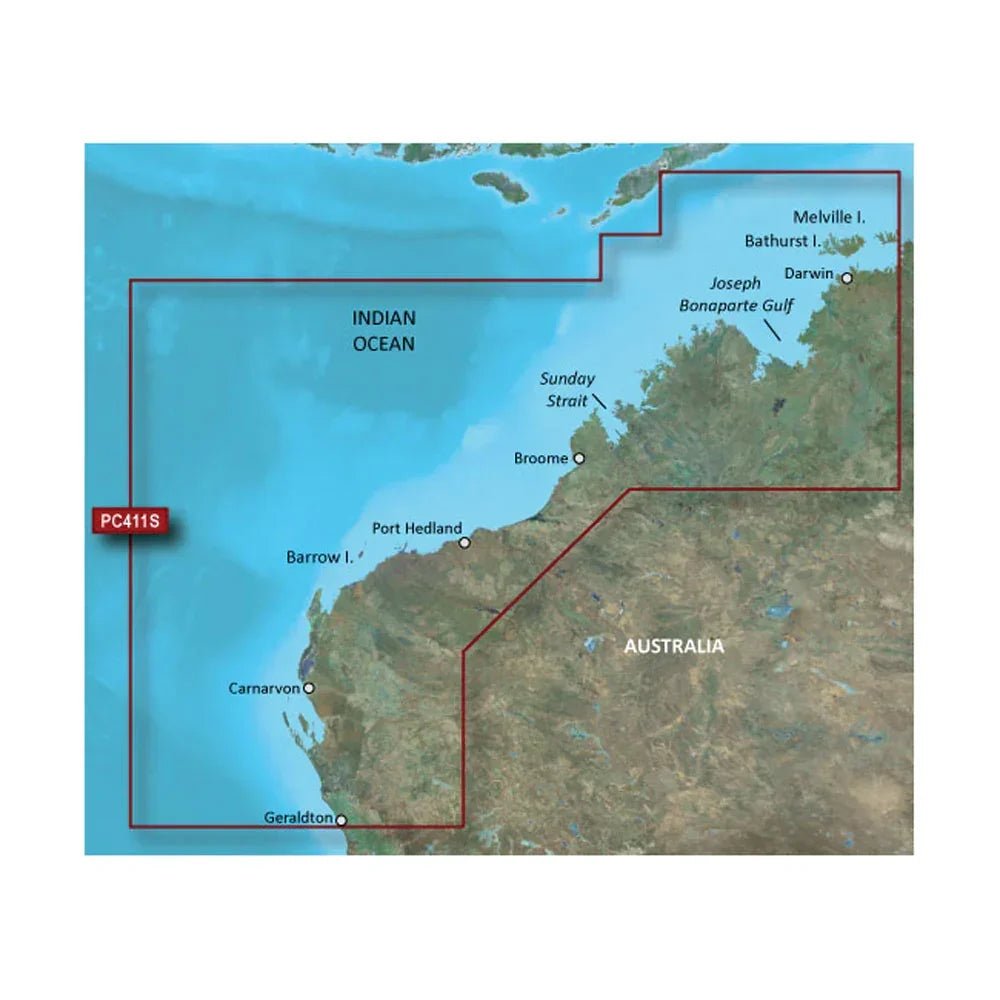 Garmin VPC411S-g3 Geraldton to Darwin