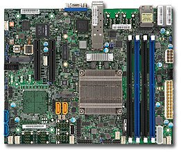 Super Micro SUPERMICRO MB - SOC PENTIUM D1508 2.2GHZ 2C 4T 4X DIMM ECC-REG 2X 1GBE 2X 10GBE SFP+