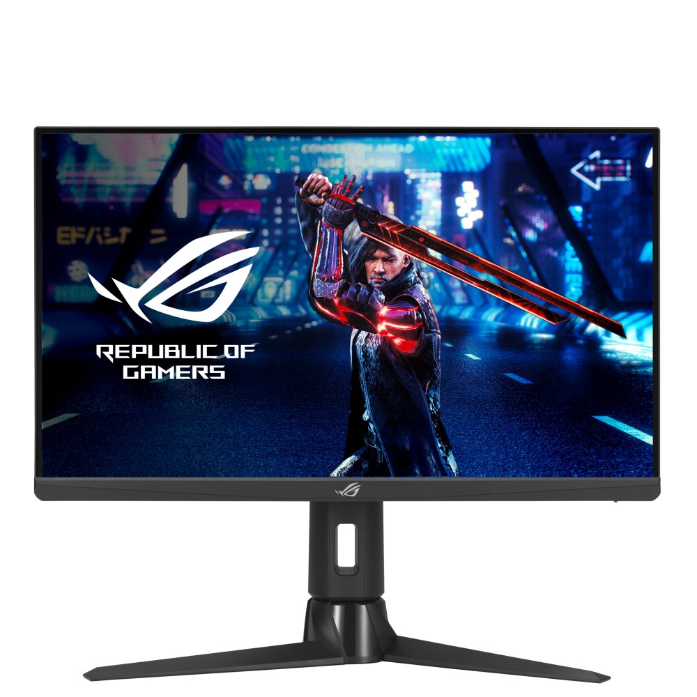 Asus ROG Strix eSports Gaming Monitor, 25 inch (24.5 inch viewable), Full HD 1920 x 1080 , 16.9, 1000 : 1, 1ms / 380Hz, DisplayPort, HDMI, USB Hub, Earphone Jack, Tilt, Swivel, Height Adjustable, Pivot, VESA Wall Mount, Fast IPS, Display Widget Cente