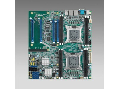 Advantech Dual Intel Xeon E5 E-ATX Server Board With IPMI, Gen3 PCIe, SAS+SATA3, 3X LAN