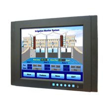 Advantech 15" XGA Industrial Monitor With Resistive Touch Control, Direct VGA, And DVI Ports
