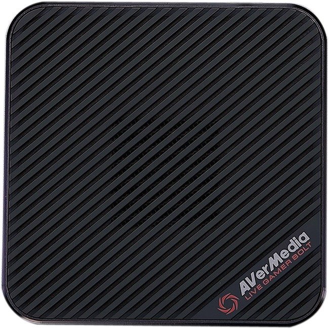 AVerMedia GC555 Live Gamer Bolt 4K@60Fps Capture Card With Ultra Low Latency And Allows To Record 60FPS Of Pure 4K HDR And 7.1 Surround Sound Pass-Through - Black Colour