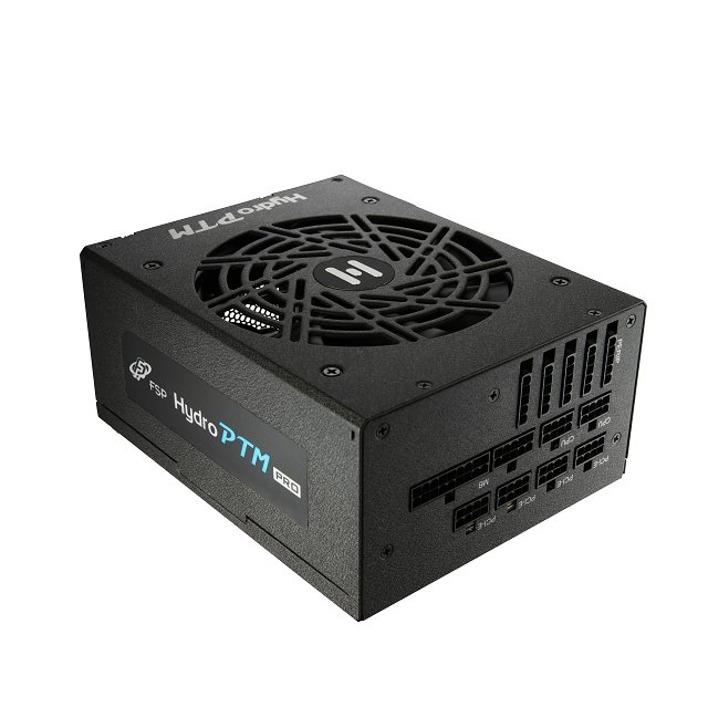 FSP Hydro PTM+ 1200W 80Plus Platinum Certification And Hybrid Cooling System With 135mm Silent Fan And Liquid Cooling - Black Colour