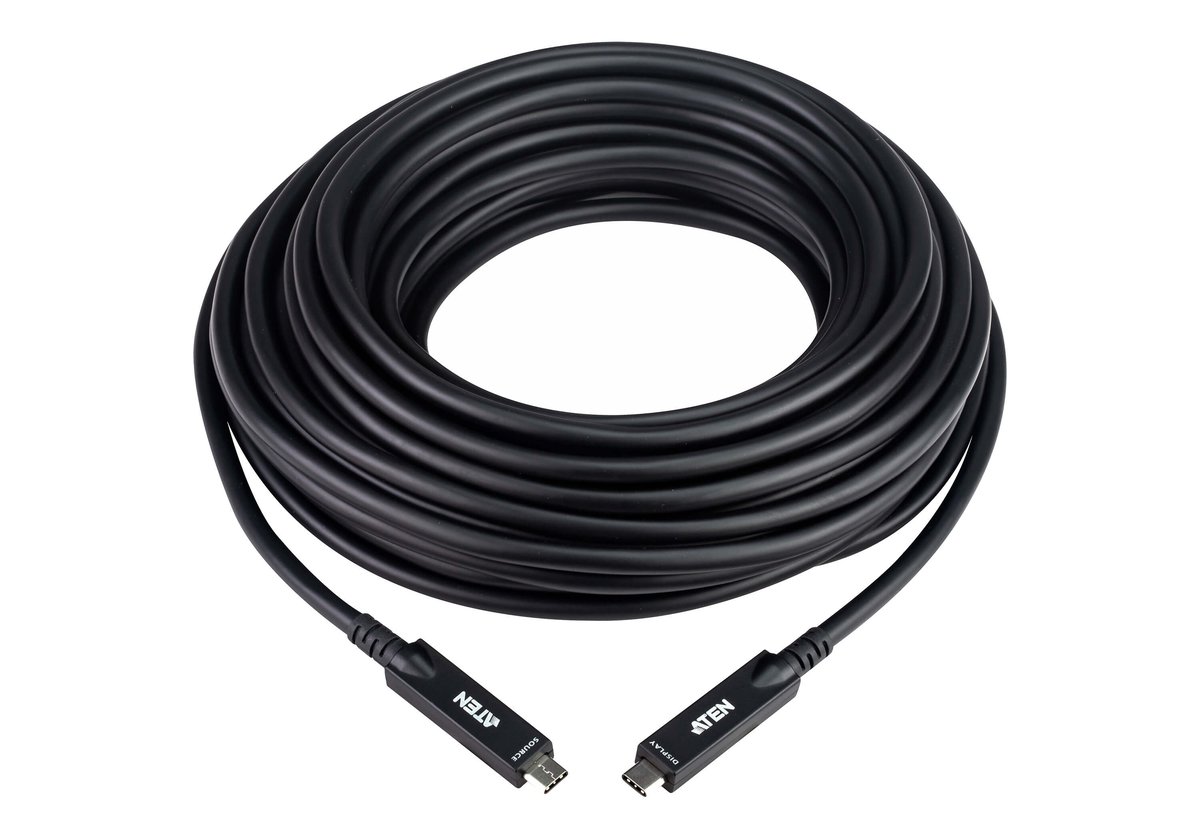 ATEN 15 m Ultra HD USB-C Active Optical Cable