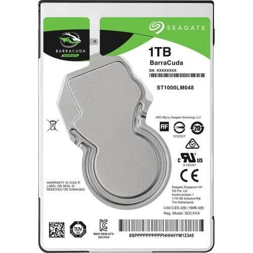 seagate ST1000LM035 / ST1000LM048 barracuda 1Tb/1000Gb , 2.5" , 7mm Thin , 128mb cache , SATA6G , support NCQ , 5400rpm , with SMR ( Shingled Magnetic Recording ) + Multi-Tier Caching , sustained data rate : 140mb/sec - 2 years warranty