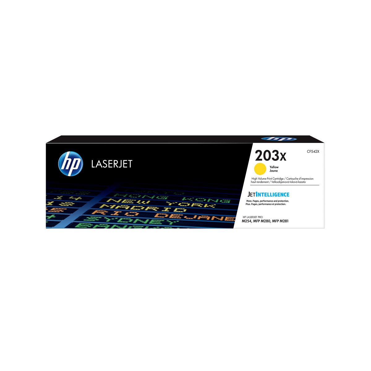 HP 203x Original Yellow Laserjet Toner Cartridge For HP Color Laserjet Pro M 254: Mfp M280:281