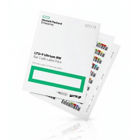 Hpe Lto-9 Ultrium Rw Bar Code Label-pack