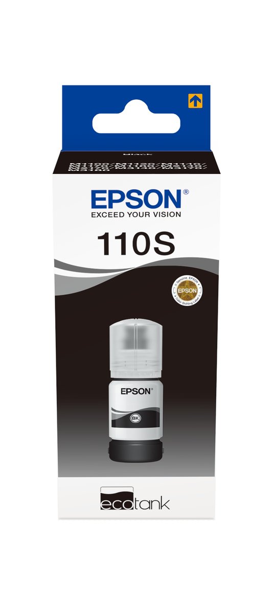 Epson 110s Ecotank Pigment Black Ink 40ml Bottle