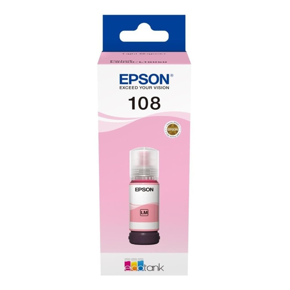 Epson 108 Ecotank Light Magenta Ink Bottle