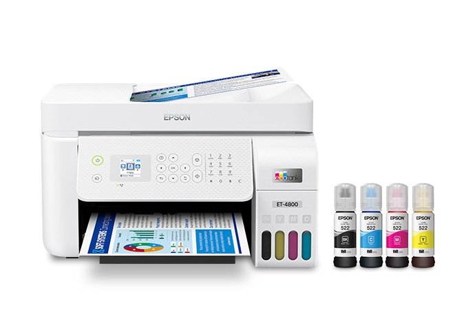 Epson A4 Ecotank Colour 4 In 1 Inktank Printer With Adfwifi