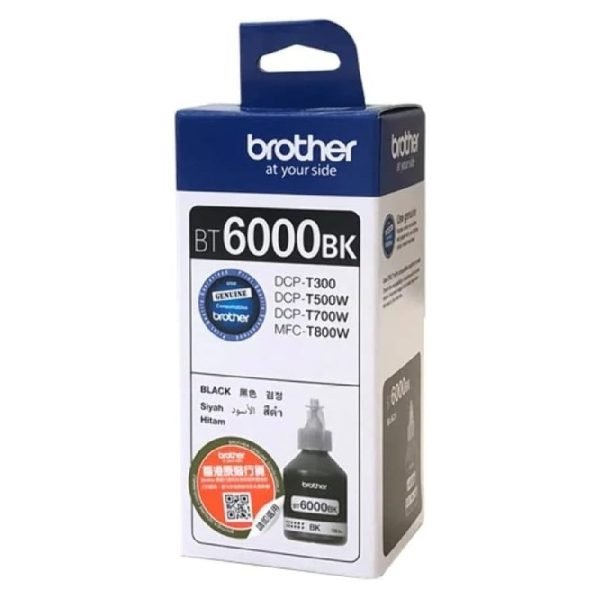 Brother Bt6000 Black Ink For Dcpt500w Only 6000 Page Yield