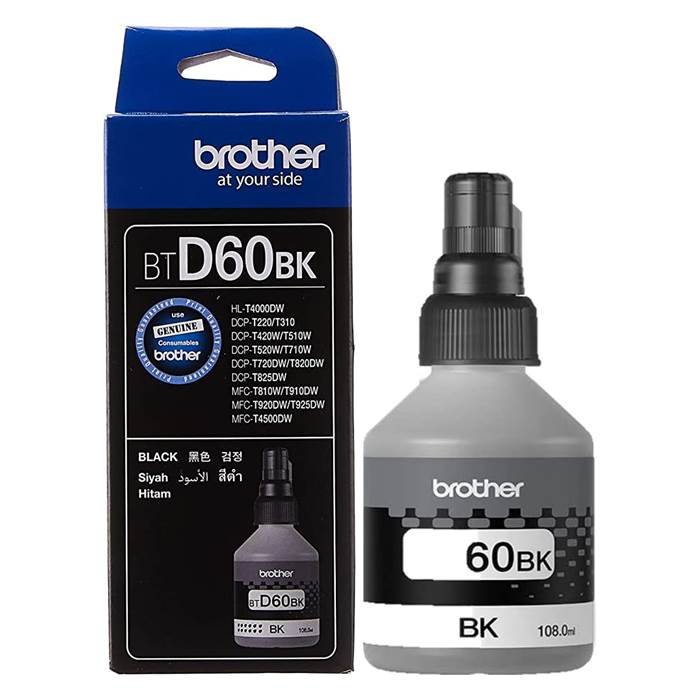 Brother Bt60 Black Ink For Dcpt510w Dcpt710w Mfct910dw Only 6500 Page Yield