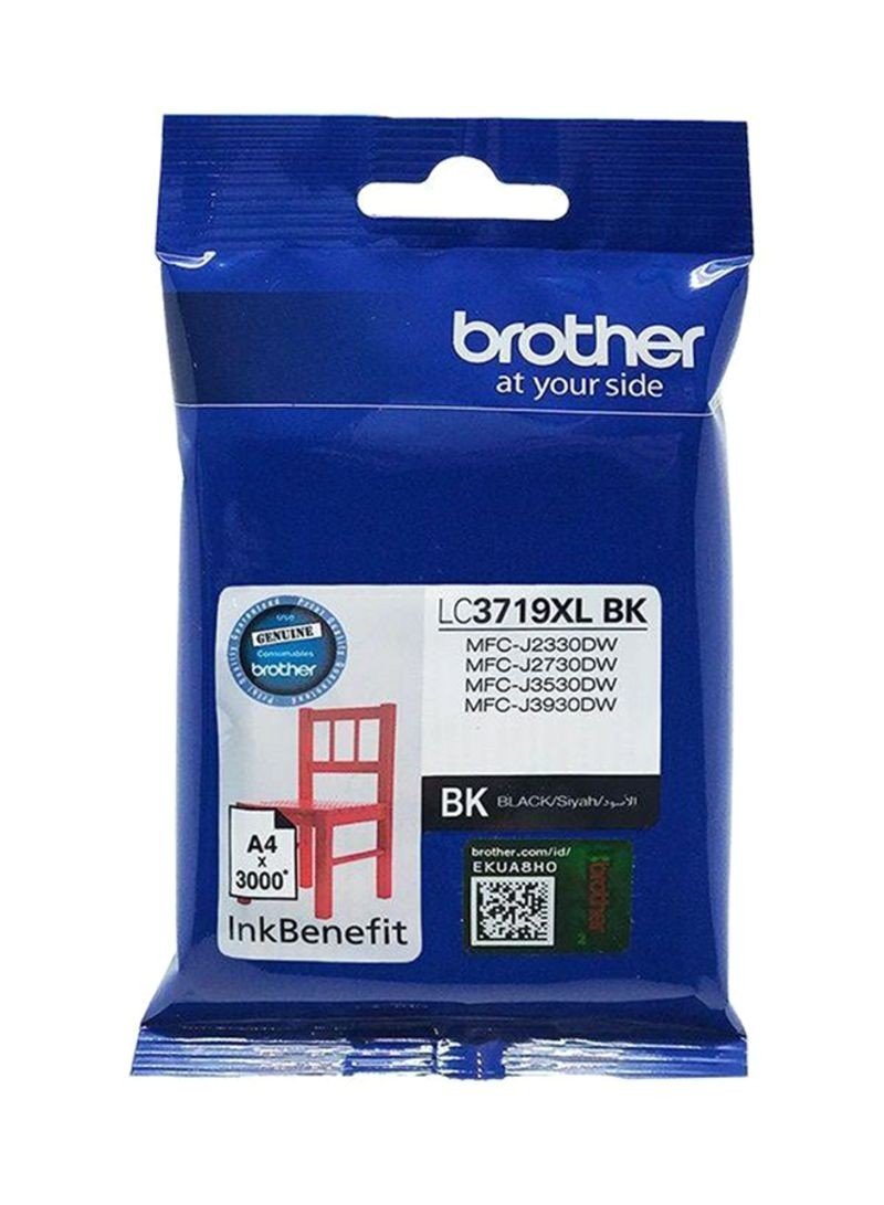 Brother Lc3719 High Yield Black Ink Cartridge For Mfcj3530 3000 Page Yield