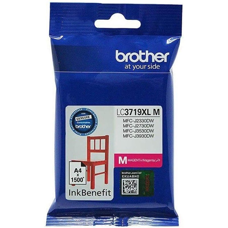 Brother Lc3719 High Yield Magenta Ink Cartridge For Mfcj3530 3000 Page Yield