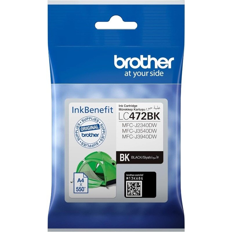 Brother Lc472 Black High Yield Ink Cartridge Mfc J3540dw: Mfc J3940dw:mfc J2340dw