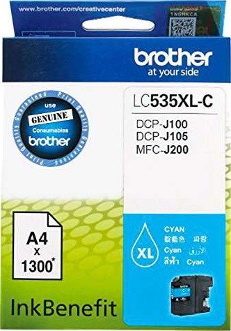 Brother Dcpj105 Mfcj200 High Yield Cyan Ink Catridge