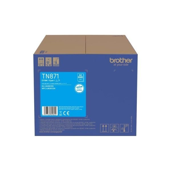 Brother Tn871 High Yield Cyan Toner Cartridge For Hl L9430cdn Mfc L9630cdn