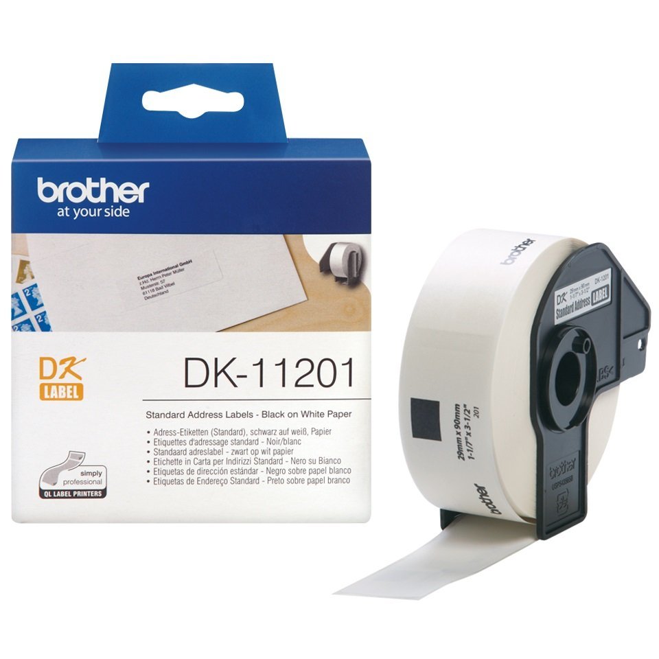 Brother Standard Address Label 29mm X 90mm 400 Labels Per Roll
