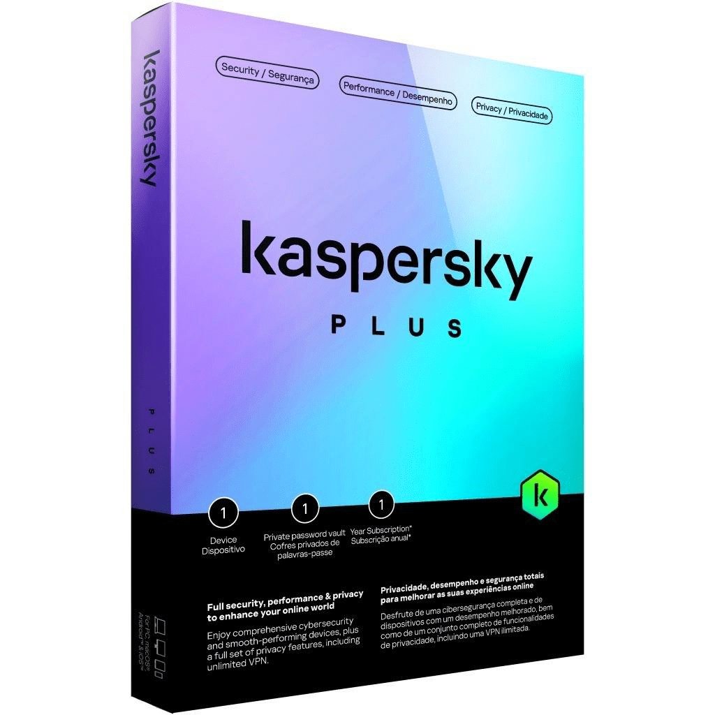 Kaspersky Plus - 1 Device, 1 Year (No Media) KL104295AFS-PAPDVDNOCD
