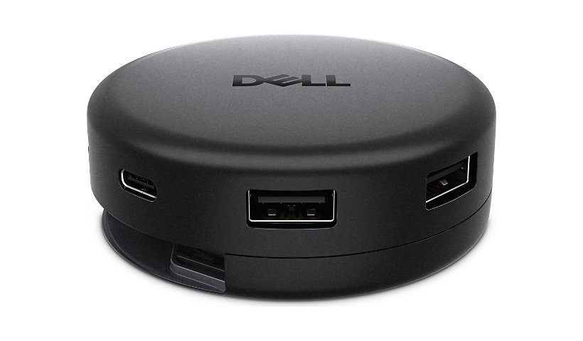 Dell Pro 7-in-1 USB-C Travel Hub - DA326 - USB-C to 1x USB-A 3.2 Gen1 (5Gbps) | 1x USB-A 3.2 Gen2 (10Gbps) | 1x USB-C (Data/Video/Power) | 1x USB-C 3.2 Gen 2 | 1x HDMI 2.1 | 1x DP 1.4 | RJ-45 2.5G