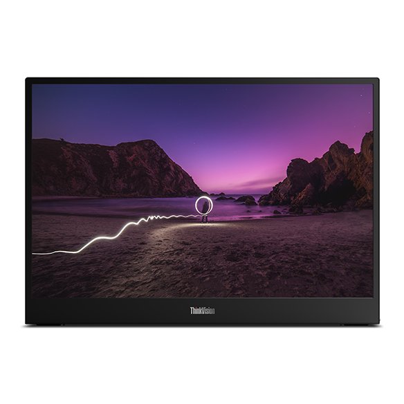 LENOVO ThinkVision M16 Monitor, 1920x1200, 2x USB-C® (Hi-Speed USB / USB 2.0), with USB PD 3.0 and DisplayPort™ 1.2, up to 65w PD, , 1x Sleeve, 3-year warranty, 16" (344.7x215.4 mm),