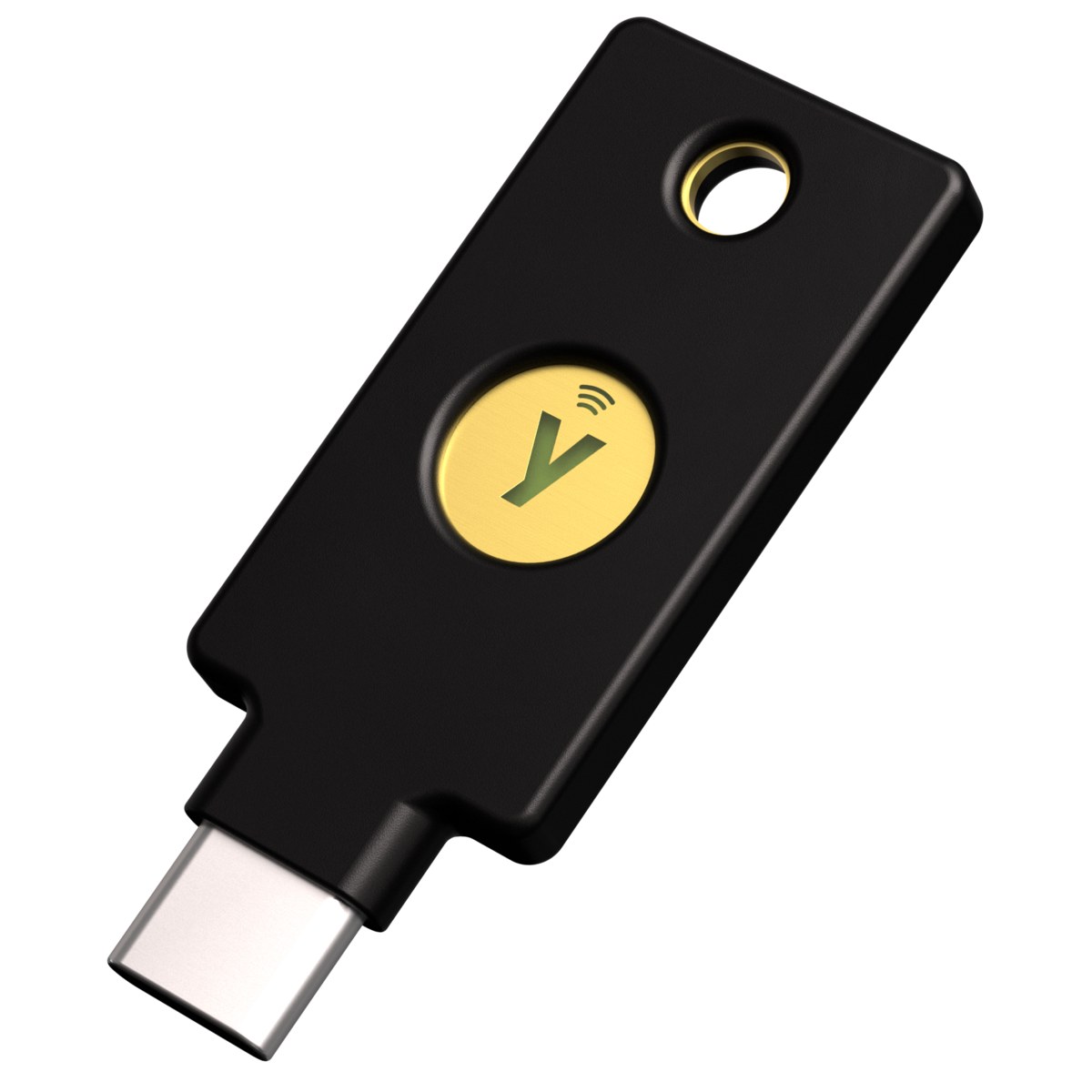 Yubico - Security Key C - USB-C - Black NFC - Basic Compatibility - Multi-Factor authentication (MFA) Security Key, Connect via USB-C or NFC, FIDO Certified