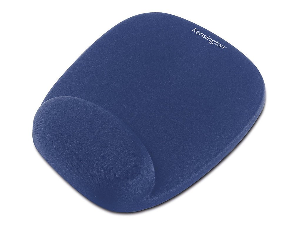 Kensington - Ergonomic Comfort Foam Mouse Mat with Wrist Support - Blue