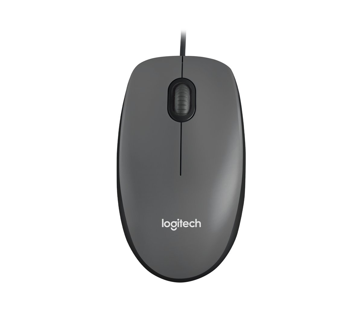 Logitech - M100 Full Size Wired USB-A Mouse - Black