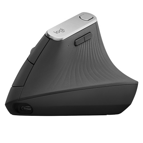 Logitech Wireless Mouse MX Vertical Advanced Ergonomic Mouse - Graphite/Black