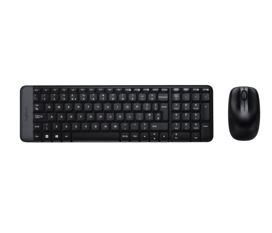 Logitech MK220 Wireless Keyboard and Mouse - Black