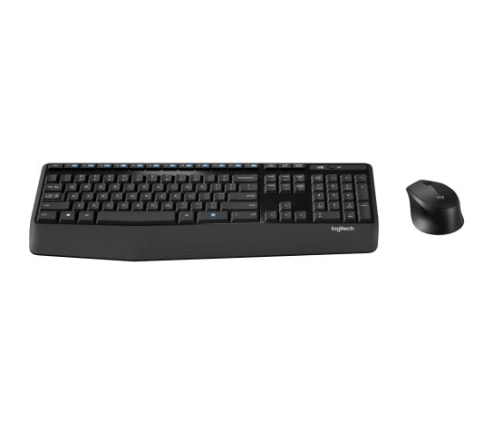 Logitech MK345 Wireless Keyboard and Mouse - Black