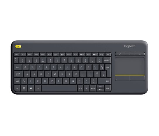 Logitech - Wireless Keyboard K400 Plus Touch - Graphite