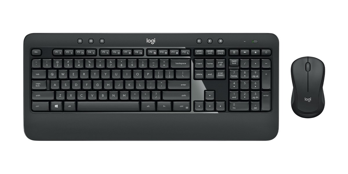 Logitech - MK540 Wireless Keyboard and Mouse - Black