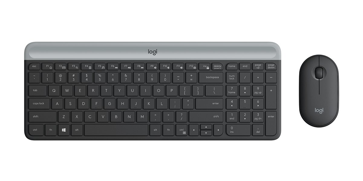 Logitech MK470 Wireless Keyboard and Mouse - Graphite