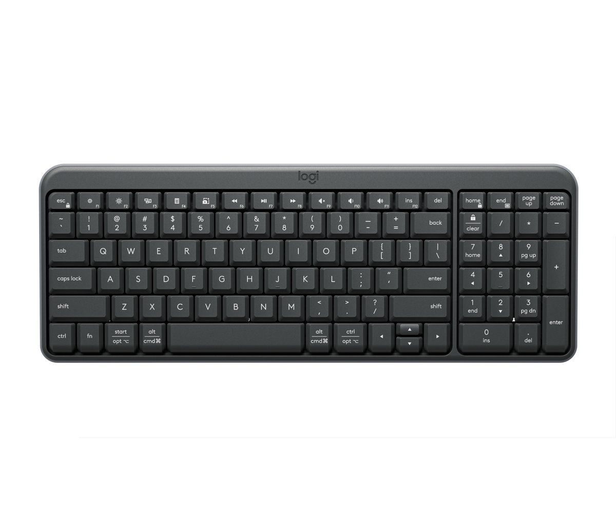 Logitech K250 – Bluetooth – Spill resistant Keyboard - Graphite