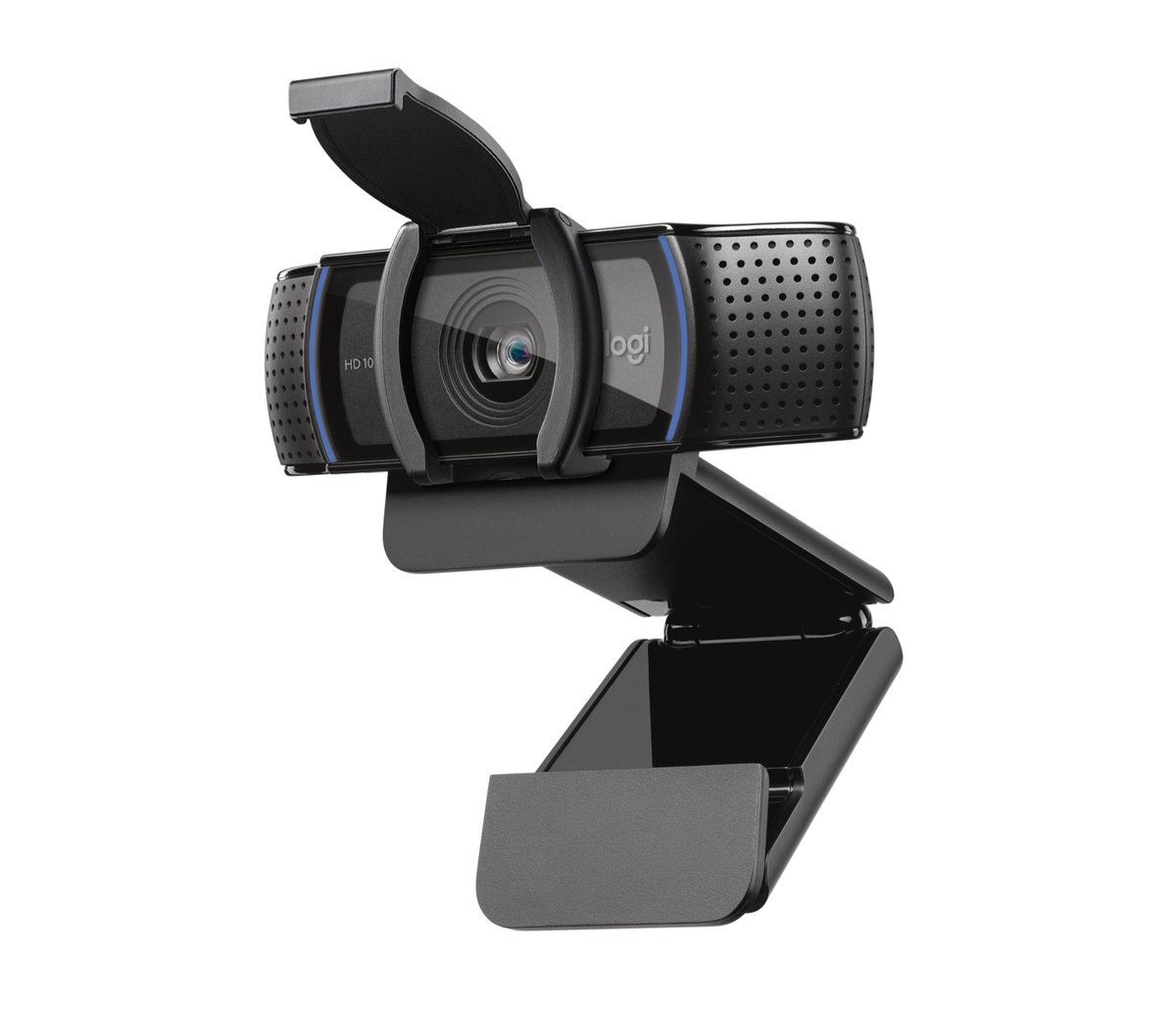 Logitech - Webcam C920S USB-A Pro HD Webcam HD 10MP Carl Zeis Lens 20 step Autofocus Microphone with noise reduction - with Privacy shutter